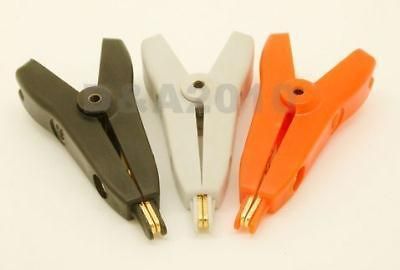 Pcs Alligator Kelvin Test Copper gold plated clip