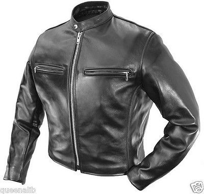 LEATHER Motorcycle Biker JACKET COMET black SLIM SEXY FIT NWT $499 12