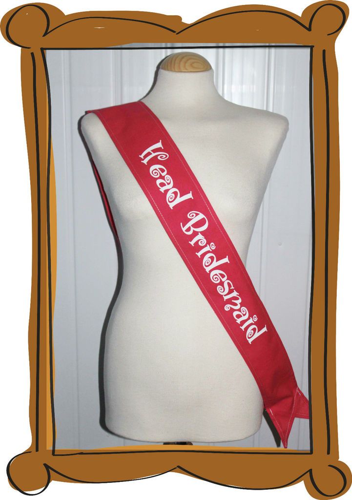 Fabric Sash   Hen and Stag nights / Birthday / Graduation ** BN made