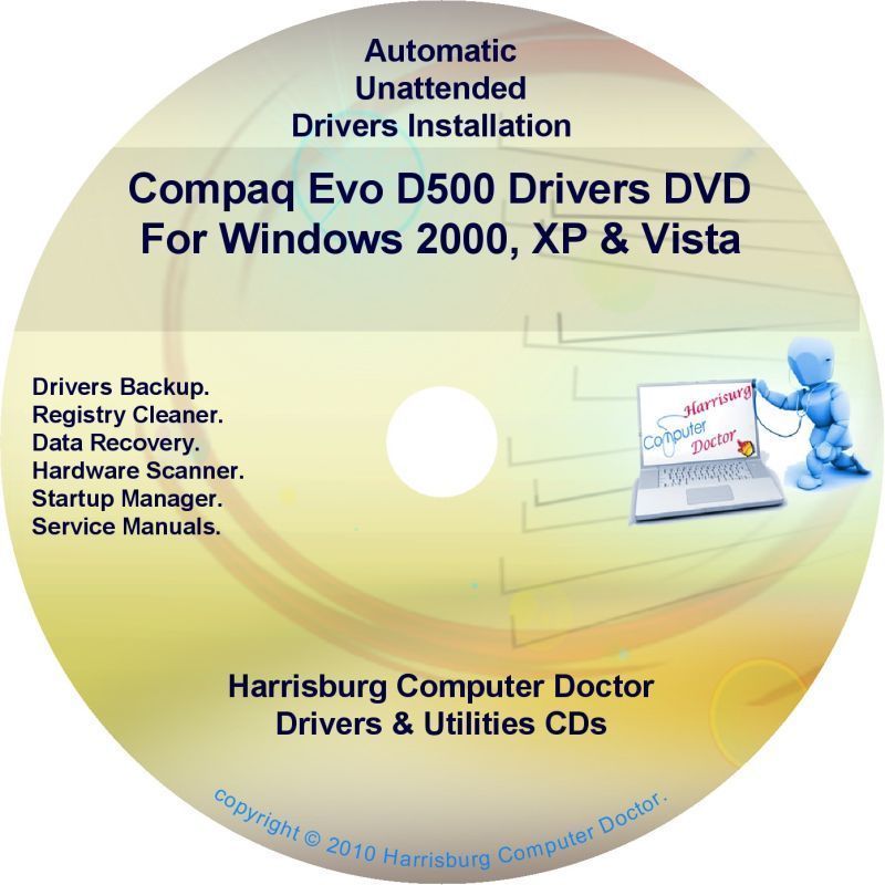 Compaq Evo D500 Drivers Restore HP Disc Disk CD/DVD