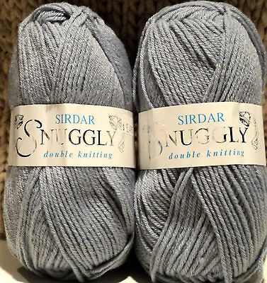 Sirdar Snuggly double kniting baby yarn 2, 50g balls color gray