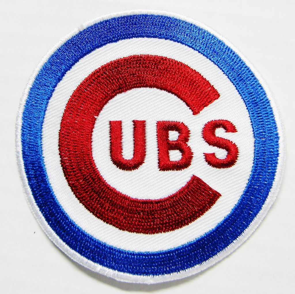 LOT OF MLB BASEBALL CHICAGO CUBS (3 1/2 ROUND) EMBROIDERED PATCH