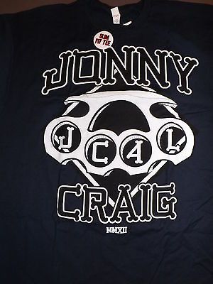 JOHNNY CRAIG JCAL Brass Knuckles T Shirt **NEW music band concert tour