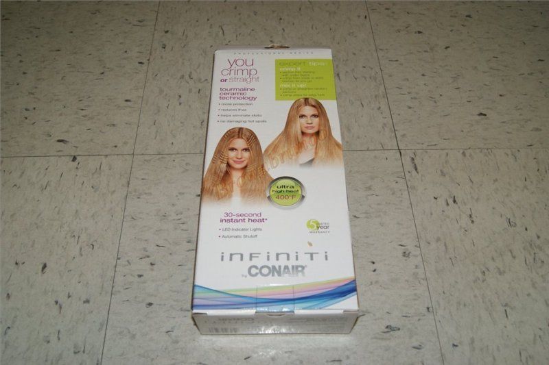 Conair Infiniti You Crimp o Straighten 2 in 1 Hair Iron 400F NEW