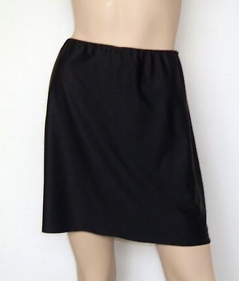 New long swim skirt swimsuit coverup a line skirt swimskirt black