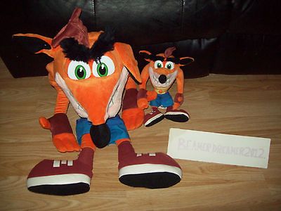 CRASH BANDICOOT PLUSH,SOFT TOYS,27+12,B OTH MINT,PLAYSTATI ON 1