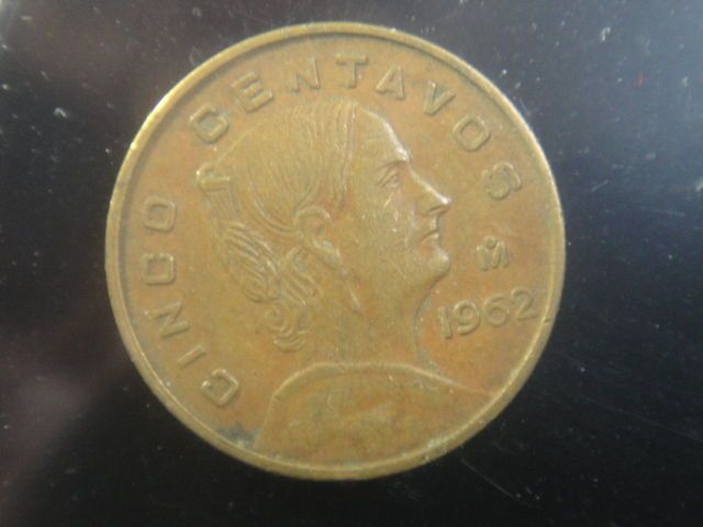 RARE= 1962 MEXICO 5 CENTAVOS CINCO COIN @@@@@ @@@@@