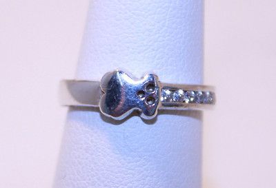 Inspired Ring .925 Sterling Silver with Cubic Zirconia Size 5 & 7 1/2