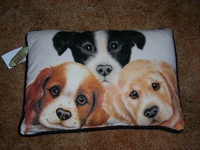 Pillows~Fiddle rs Elbow~Art by Sue Hall~ Dogs, Puppies or Kittens