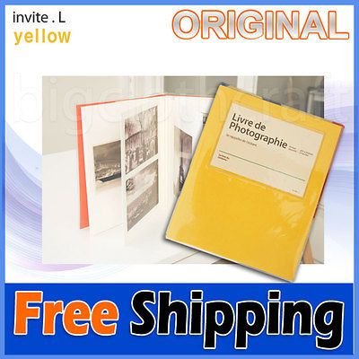 Invite.L] Yellow New White Large Photo Album   3x5 4x6 5x7 6x8 30