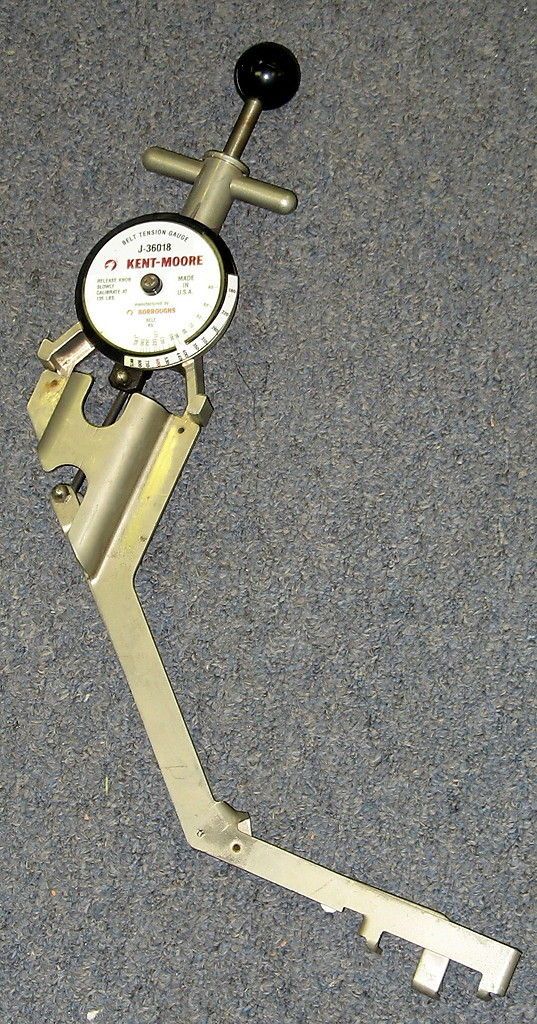 KENT MOORE J 36018 BELT TENSION GAUGE GAGE GM QUAD 4 ENGINE TOOL 180lb