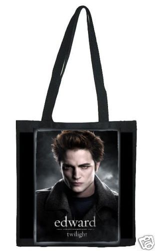 NEW BLK CANVAS TOTE BAG EDWARD CULLEN TWILIGHT MOVIE