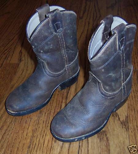 DAN POST BROWN ROPER WESTERN WELLINGTON COWBOY BOOTS 6