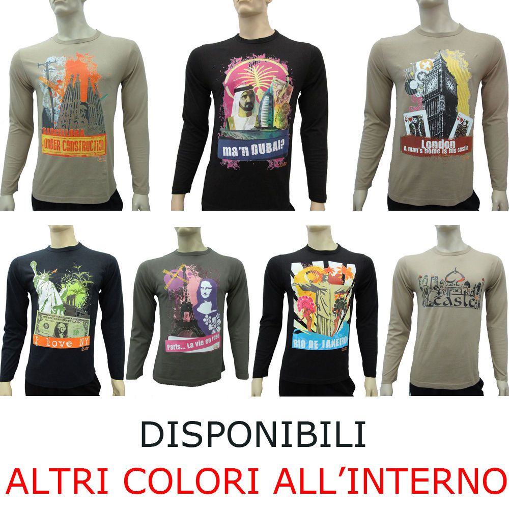 CASTE T SHIRT MENS WORLD NEW YORK, BARCELONA, DUBAI, LONDON, PARIS