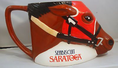 Seabiscuit 3D Mug Horse Racing Coffee Mug Cup Race Track Planter