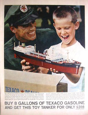 1961 TEXACO   NORTH DAKOTA TOY TANKER ONLY $3.98 PRINT AD