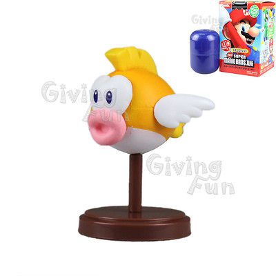 GENUINE Furuta 2012 Super Mario Bros Pukupuku Cheep Yellow Figure Toy