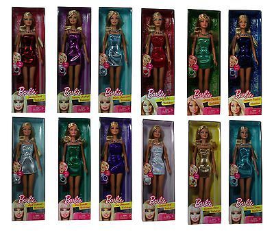 Birthstone Barbies January December Matching Full Year w/ Plastic