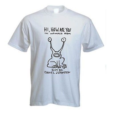 Brand New Hi How are You Daniel Johnston Shirt Tee T Nirvana Indie