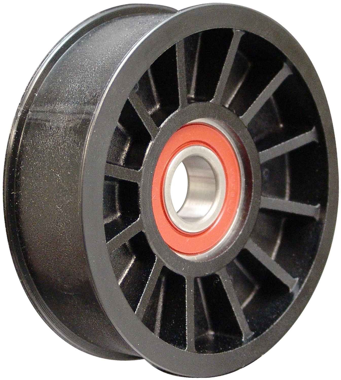 89001FD Drive Belt Idler Pulley Flat w/Flange, ID  17mm, OD  90mm