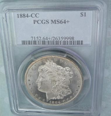 PCGS MS64 + PLUS MORGAN & (Near PL Proof Like Deep Mirror + Nice Coin