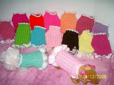 Dog Apparel FULLY CUSTOMIZED PUPPY Dress U pick Color,Size. etc,,