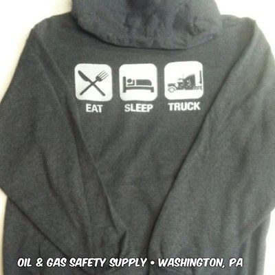 SWEATSHIRT FOR DRIVERS TRUCKING SEMI OILFIELD DERRICK DRILLING TRUCKER