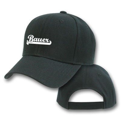 ATHLETIC BAUER FAMILY NAME EMBROIDERED EMBROIDERY SPORT BASEBALL CAP