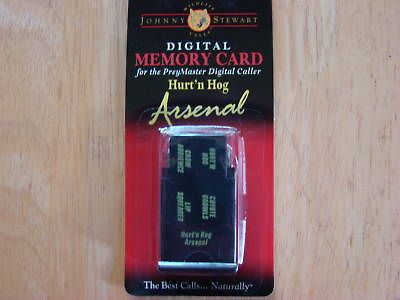 JOHNNY STEWART HURTN HOG ARSENAL MEMORY CARD NEW