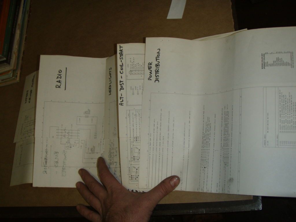 MUSTANG II CAPRI II ORIGINAL WIRING HARNESS DIAGRAMS POWER HEADLIGHTS