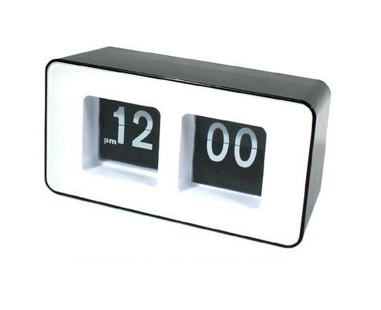 Cube Nice Desk Wall Auto Flip Clock Black New Design 