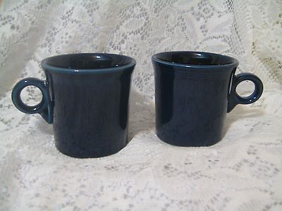 Fiesta Dinnerware Cobalt Mugs   2   NEW