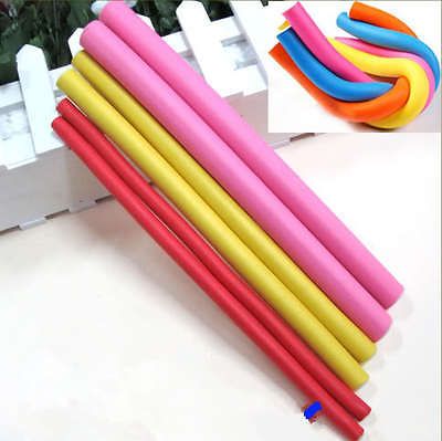 10x Hairstyle Bendy Hair Styling Roller Foam Curler Soft Stick Spiral