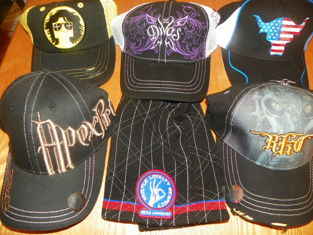 WWE Hats Pick 1   Rock, Morrison, Orton, Divas, Cena