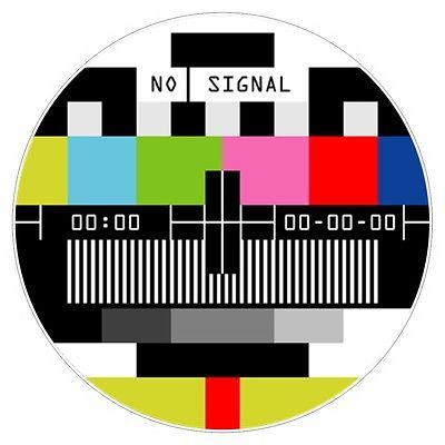 No Signal TV Television sticker auto moto truck bumper decal funny