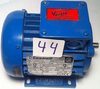 CARPANELLI motori elettrici M63B4 .25 hp 1670 rpm .187 kw Electric