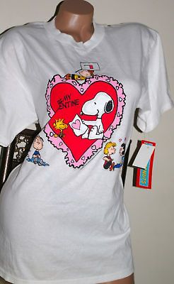 NWT SHIRT SNOOPY PEANUTS CHARLIE BROWN BE MY VALENTINE