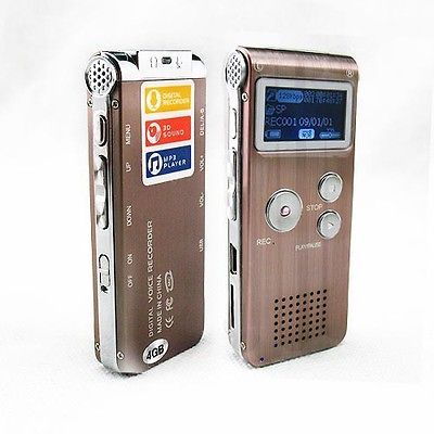 Rechargeable 4GB Digital Telephone Sound Voice Recorder Dictaphone 