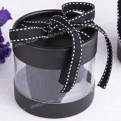 Plastic Wrist Watch Storage Case Gift Box w/ Display Pillow 3.5