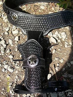 Plain leather Cowboy Western Holster Cross Draw