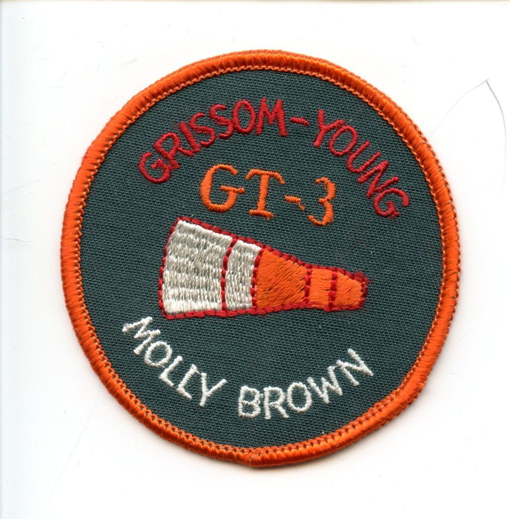 NASA Gemini GT3 Molly Brown Flight Embroid ered Fabric Astronaut Crew