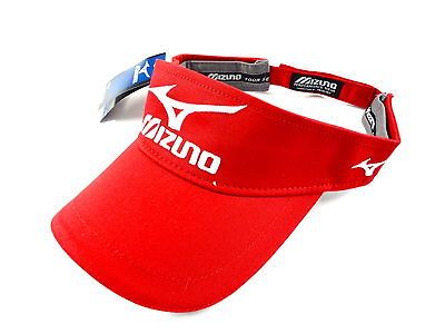 NEW Mizuno Tour Series Luke Donald RED Adjustable Visor/Hat/Cap