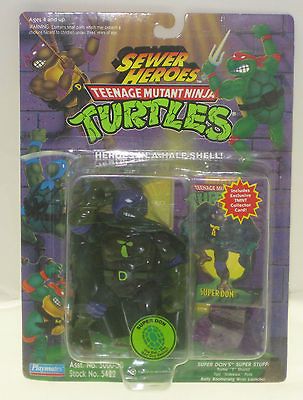 TEENAGE MUTANT NINJA TURTLES SEWER HEROES SUPER DON DONATELLO MOC CARD