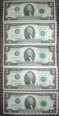 dollar bills 2003