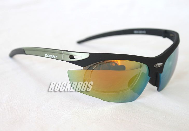 Professional Cycling Glasses Sports Glasses Sunglasses Black Gray