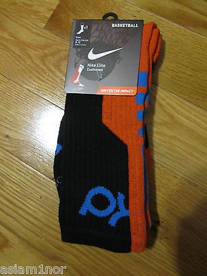 Nike Kevin Durant Elite Socks Basketball Crew Galaxy KD V Thunder OKC