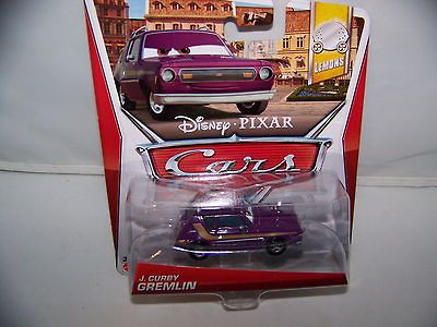 Disney Pixars Cars 2 Mattel Case A J Curby Gremlin Lemons NEW