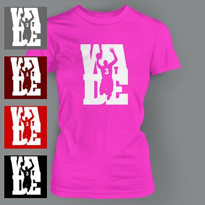 Dwayne Wade Miami Heat Basketball LEBRON Ladies T Shirt