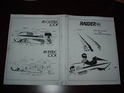 Raider Eagle Snowmobile Twin Track Parts List Diagram; 34TT 44TT