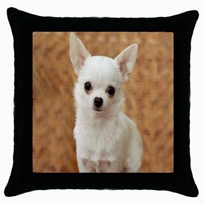 CHIHUAHUA DOG CUTE Throw Pillow Case Black for Bed Room Gifts HOT NEW
